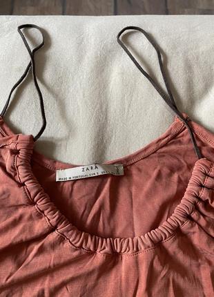 🔥тотальная распродажа гардероба!!! майка-блуза zara.женская блузка, пляжная туника, летняя накидка.2 фото