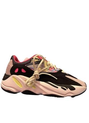 Кроссовки adidas yeezy 700 39(24.5) кеды green grey pink white адидас изви7 фото