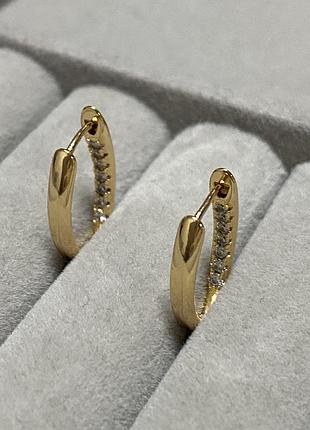 Серьги медзолото