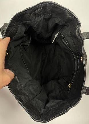 Индия! большая кожаная фирменная сумка- шопен на плечо linea.3 фото