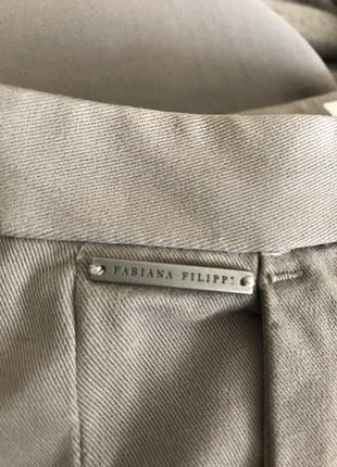 Люксовые ♥️♥️♥️ хлопковые брюки fabiana filippi, италия.6 фото
