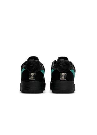 Демісезон nike air force 1 low x tiffany&co black mint7 фото