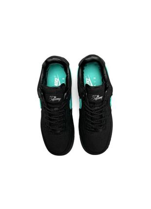 Демисезон nike air force 1 low x tiffany&co black mint6 фото