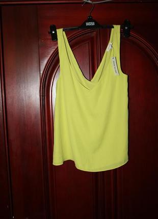 Нова шифонова майка 10 розмір наш s, м від river island