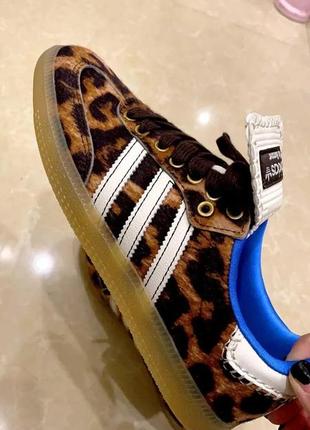 Кросівки adidas samba & wales bonner, леопардові адідаси, адідас самба леопард ,5 фото