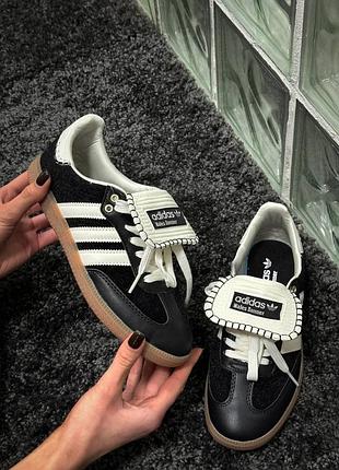 Adidas samba wales bonner, кросівки жіночі адідас, кроссовки женские чёрные адидас газель