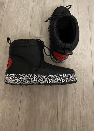 Угги валянки ботинки love moschino снегоходы