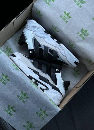 Кросівки adidas niteball white grey black w9 фото