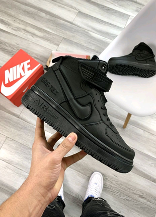 👑 nike lunar winter black (хутро)2 фото