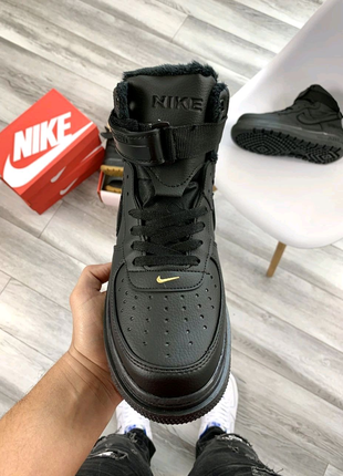 👑 nike lunar winter black (хутро)5 фото