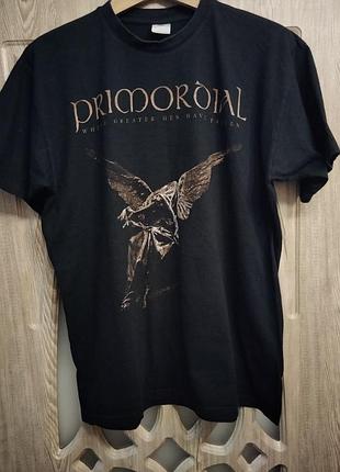 Футболка primordial " where greater men have fallen ", где упали большие люди, black metal
