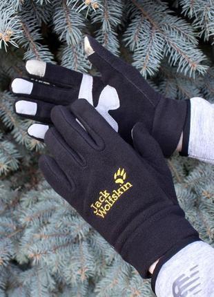 Рукавиці флісові fleece glove jack wolfskin1 фото