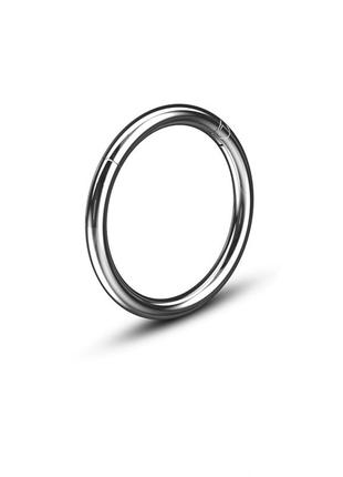 Универсальное кольцо - кликер из стали для пирсинга (диаметр: 8 мм, толщина: 1,2 мм)3 фото