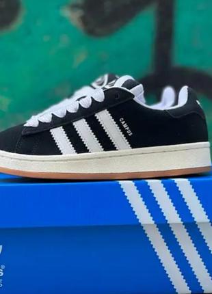 Кроссовки женские черные adidas campus 00s core black3 фото