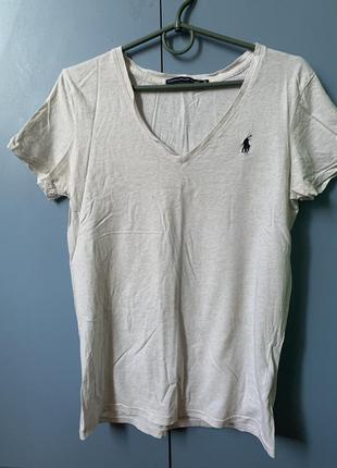 Polo ralph lauren футболка с v- образным вырезом