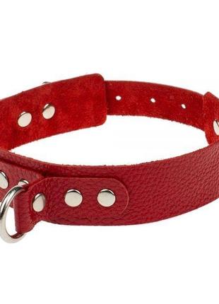 Ошейник obediense, red кожа