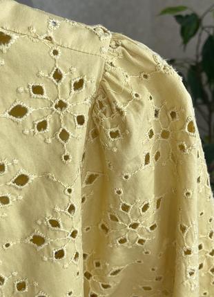 Адурная блузка из прошвы кружевная рубашка3 фото