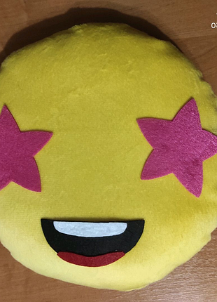 Подушка зірковий смайлик