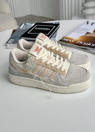 Кроссовки adidas forum beige7 фото