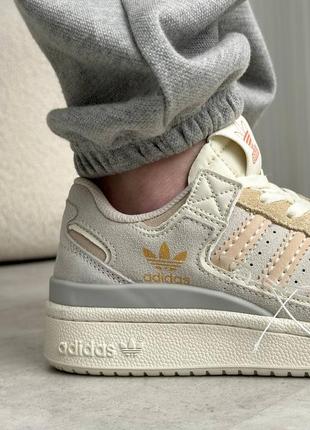 Кроссовки adidas forum beige10 фото