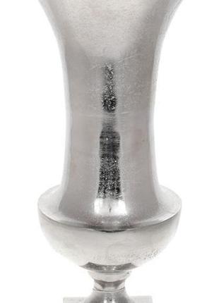 Декоративна ваза "erida" 23х49см 7trav   метал, срібло