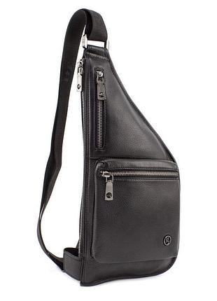 Сумка чоловіча шкіряна ht leather чоловіча сумка через плече