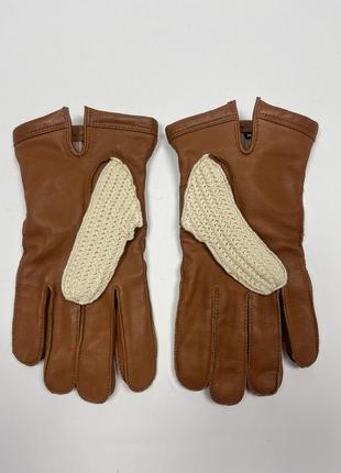 Мужские кожаные перчатки на подкладке6 фото