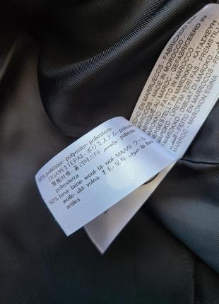 Пиджак жакет блейзер с запахом черного 50% шерсти платье пиджак с zara 7290/2429 фото