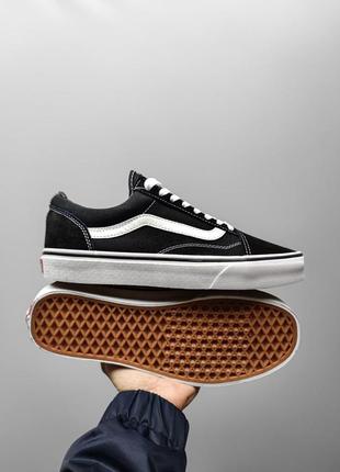 Кеды черные унисекс vans old skool classic