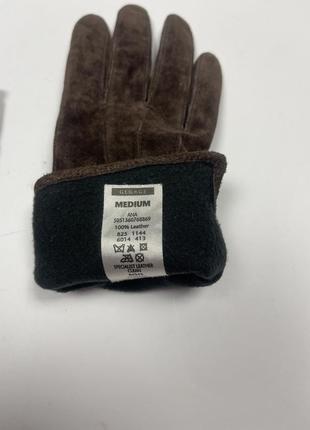 Женские кожаные фирменные перчатки на подкладке george4 фото