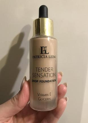 Тональное средство для лица patricia ledo tender sensation drop foundation с витамином e и глицерином