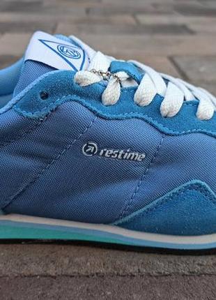 Подростковые замшевые кроссовки тм restime pml15040 р. 36-40