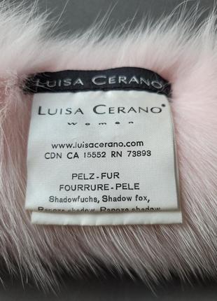 Luisa cerano шарф, воротничок натуральный мех5 фото