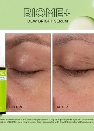 Сироватка для сяяння шкіри image skincare biome+ dew bright serum 30ml6 фото