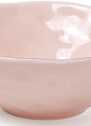 Набір 6 піал керамічних bergamo 300мл 7trav    рожеві2 фото