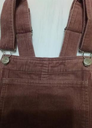 Жіночий вельветовий сарафан з кишенею