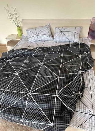 Комплект постельного белья геометрия