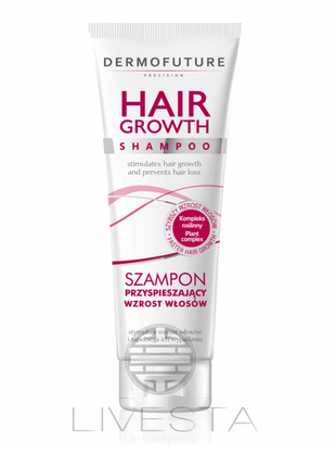 Зміцнюючий шампунь для стимуляції росту волосся для жінок dermofuture, 200 мл