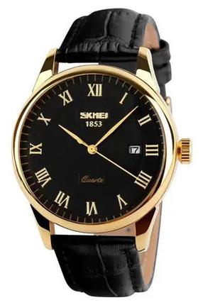 Статусные мужские наручные часы skmei 9058lgdbkbk / часы наручные мужские стильные yr-261 модные красивые