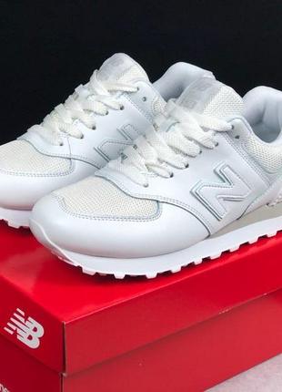 Р. 37 кроссовки new balance 574 classic белые ks 12198