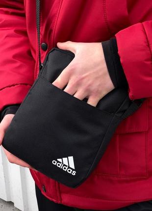 Барсетка чорна adidas3 фото