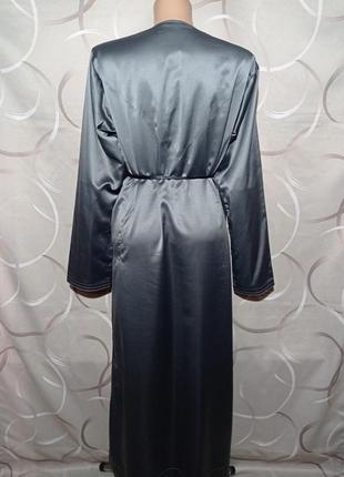 Ошатна сукня максі сірого кольору,щильний атлас7 фото