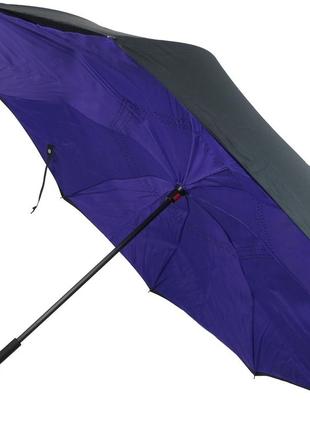 Механический двухслойный зонт daymart-трость обратного сложения ferretti