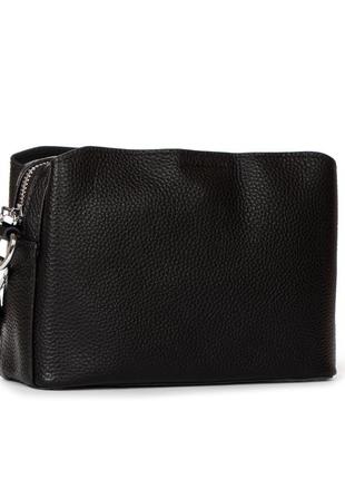 Женская кожаная сумка черного цвета1 фото