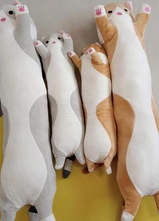 Кіт батон мяка іграшка подушка обнімашка 90см4 фото