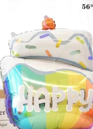 Фольгована кулька торт 56*80см
