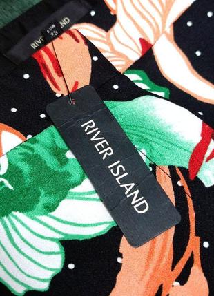 Стильные укороченные брюки river island цветы этикетка4 фото