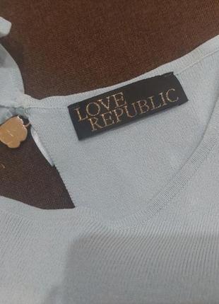 Продам голубую кофточку love republic с открытой спиной, размер m-l5 фото