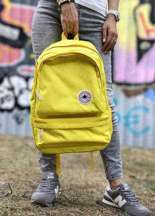 Крутейший рюкзак портфель ранец converse all star лимонный жёлтый2 фото