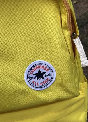 Крутейший рюкзак портфель ранец converse all star лимонный жёлтый7 фото
